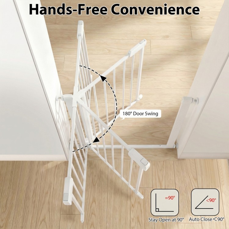 Baby Gate for Stairs Pressure Mounted Auto-Close Door Gate - Gallery View 10 of 12