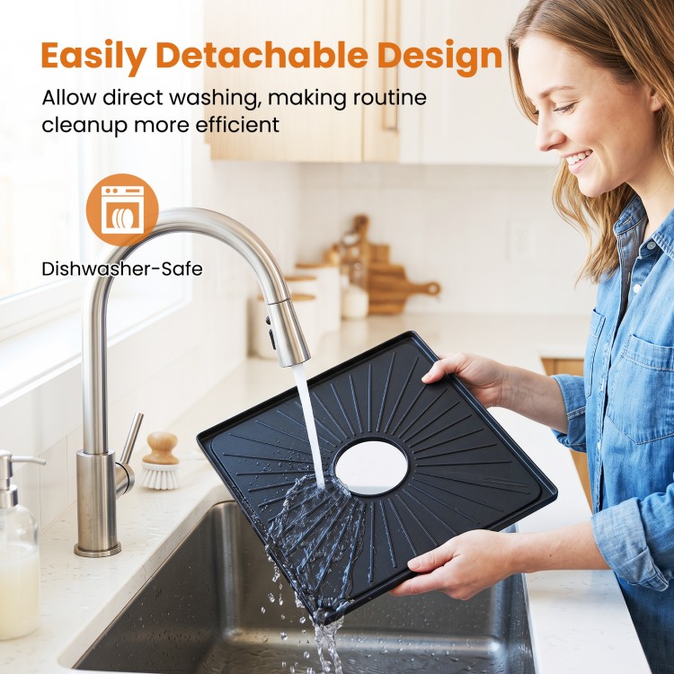 Removable grill plate of the COSTWAY Electric BBQ Grill allows for easy cleaning and is dishwasher-safe for convenience.