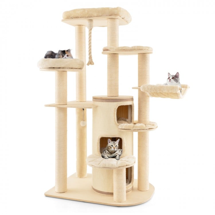 Multi-Level Cat Tree with 3-story Cat Condo - Gallery View 1 of 10