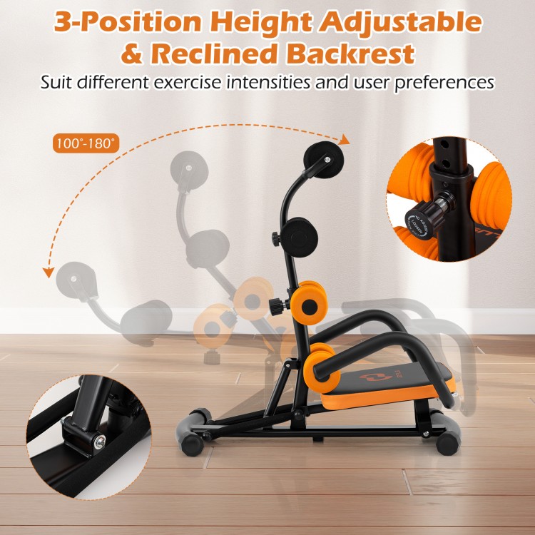 Core Fitness Abdominal Trainer with adjustable height and reclined backrest for versatile workouts at home or gym.