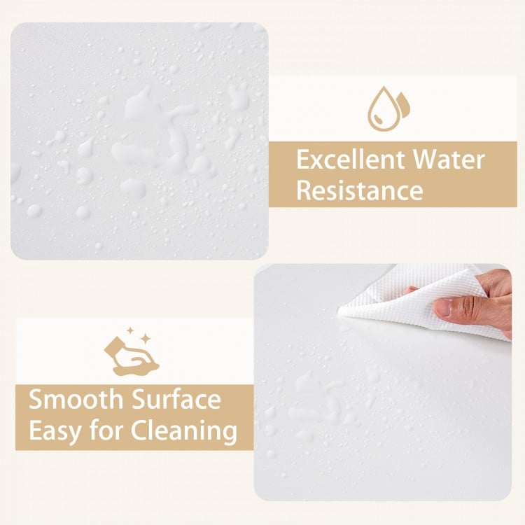 Waterproof surface of the corner computer desk ensures excellent water resistance and easy cleaning for versatile use.
