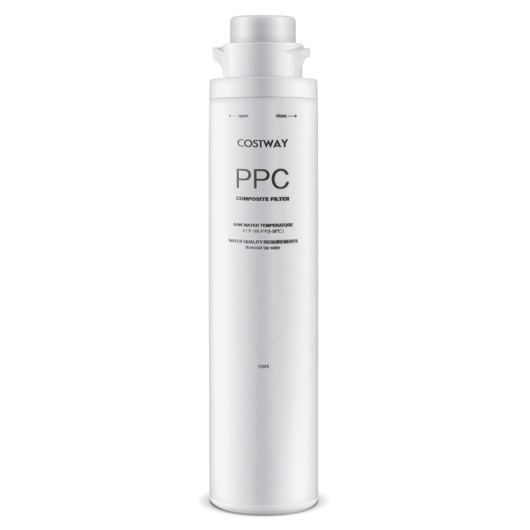 PPC filter for countertop reverse osmosis water filtration system, ensuring cleaner water for drinking and cooking.