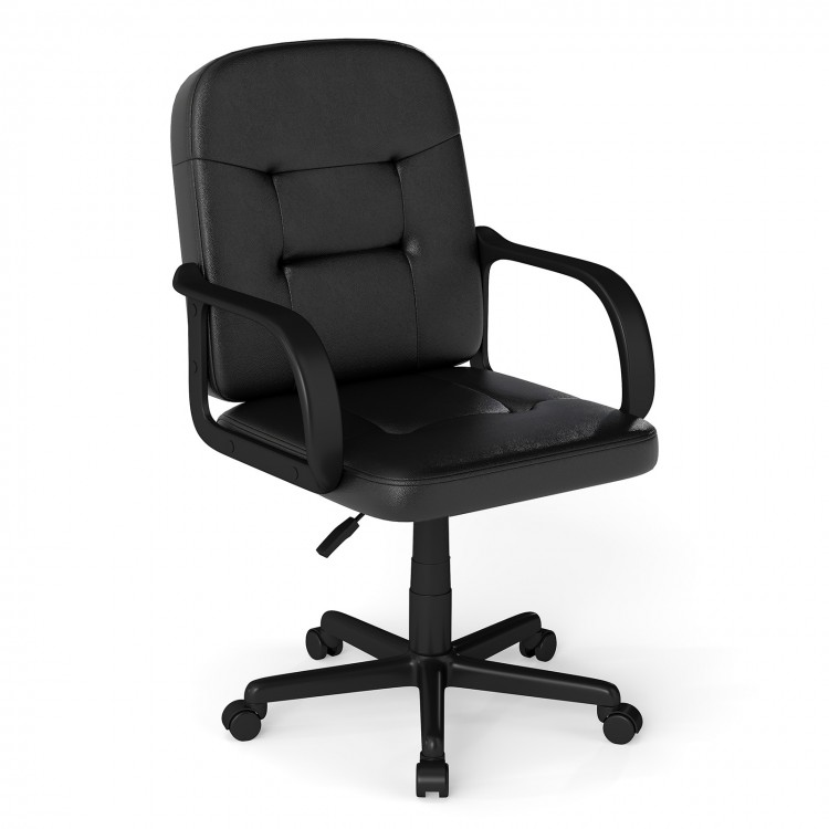 Ergonomic office chair with modern ribbed stitching, high back support, and 360-degree wheels for home or business use.