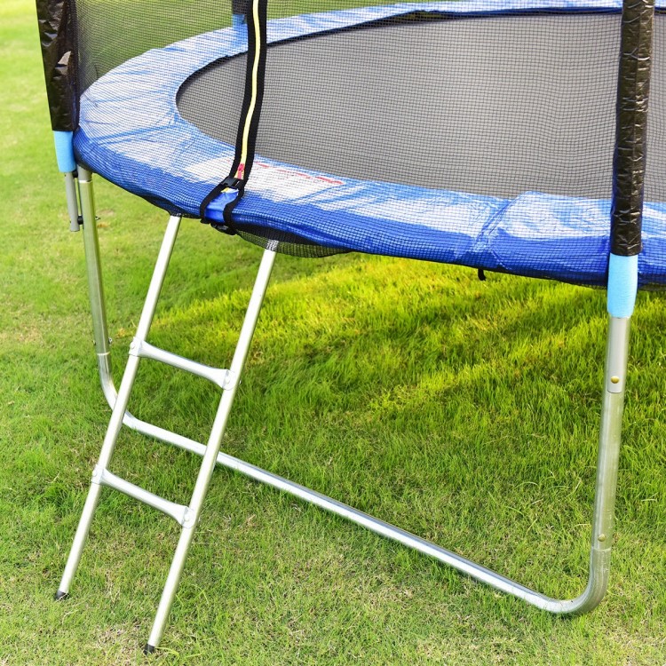 Trampoline ladder for 10 feet combo bounce jump safety trampoline, featuring sturdy galvanized steel construction.