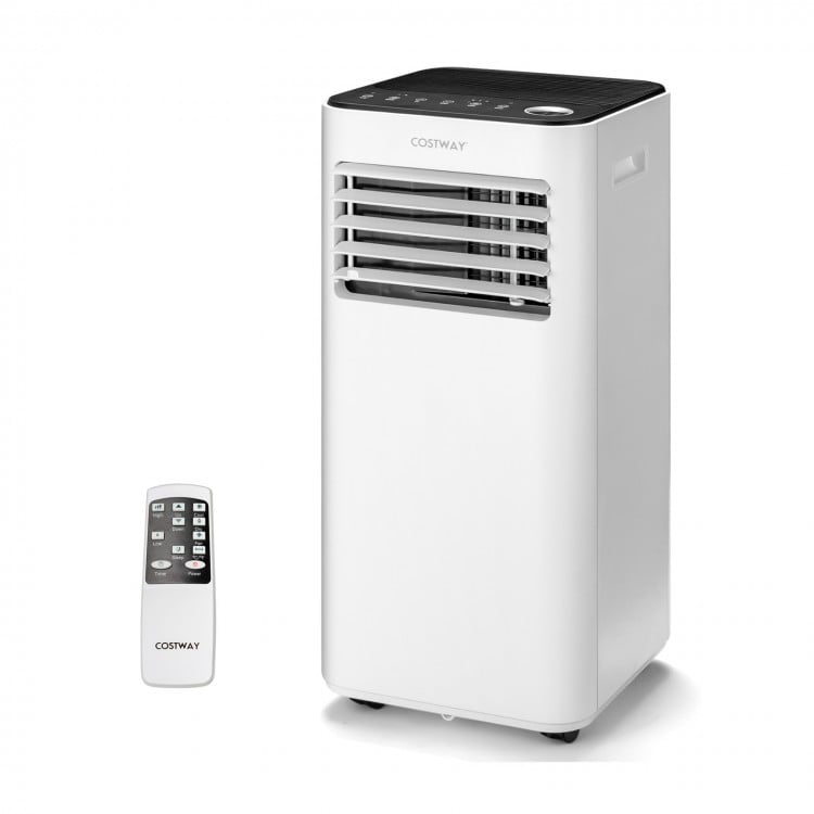 10000 BTU Portable Air Conditioner with Fan Dehumidifier Sleep Mode-WhiteCostway Gallery View 2 of 9