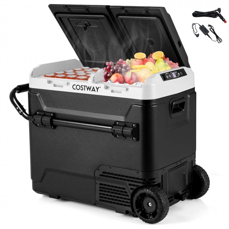 64QT Portable Compressor Fridge Freezer for Vehicles Camping Travel Truck RV Boat - Gallery View 1 of 11