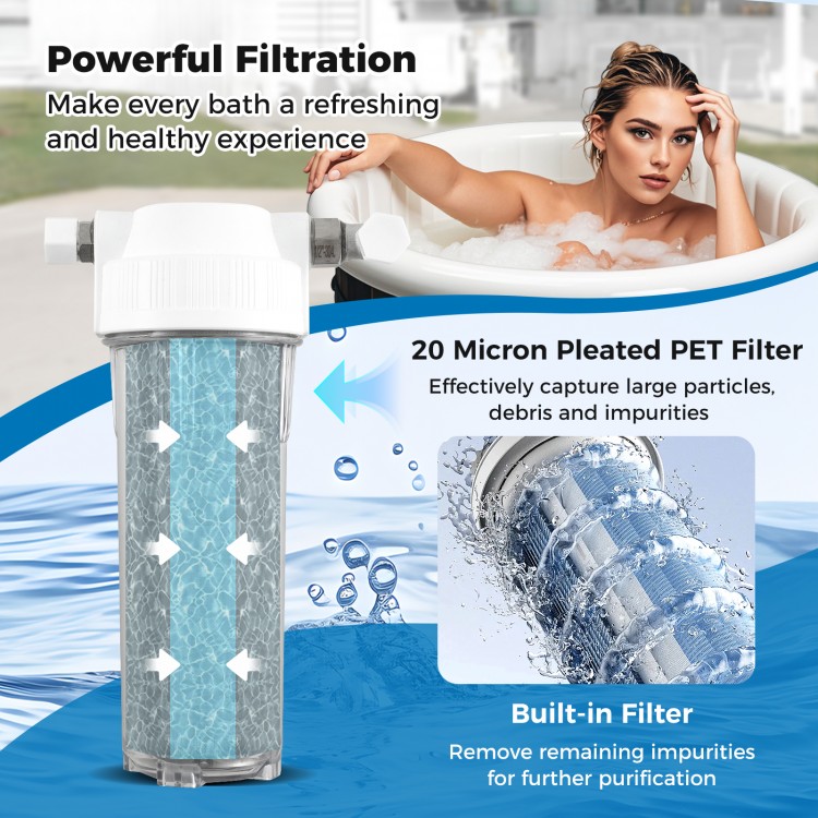 20 micron pleated PET filter for the 4/5 HP Ice Bath Water Chiller, ensuring powerful filtration and clean water.