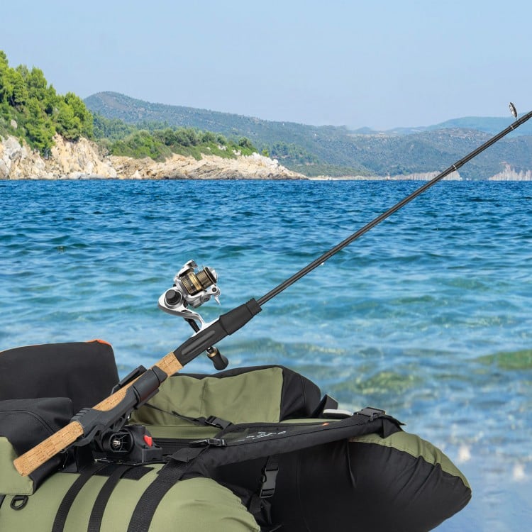 Fishing rod holder from the 360° Rotatable Fishing Boat Kayak Accessory Set, ideal for inflatable boats and kayaks.