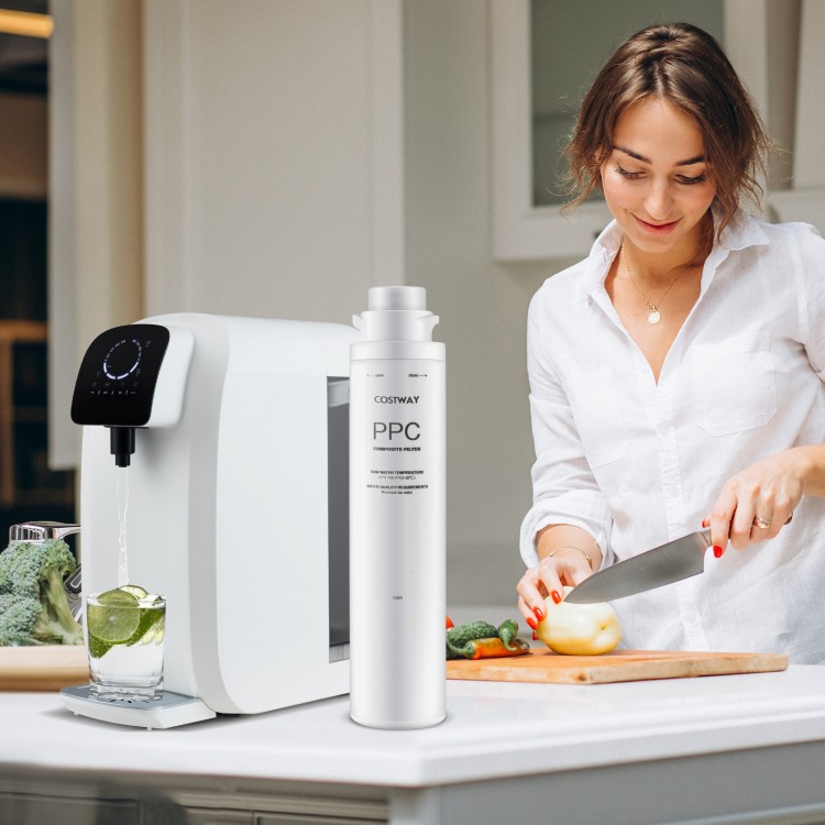 Countertop reverse osmosis filter replacement for WYN-ROZ902, featuring a twist-in design for easy installation.
