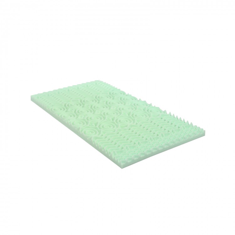 3-inch twin size mattress topper made of breathable air foam, designed for comfort and pressure relief.