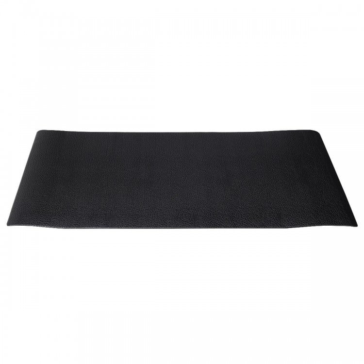 Durable 0.5" thick PVC equipment mat, 47 x 24 inches, ideal for home gym use, protects floors and reduces noise.