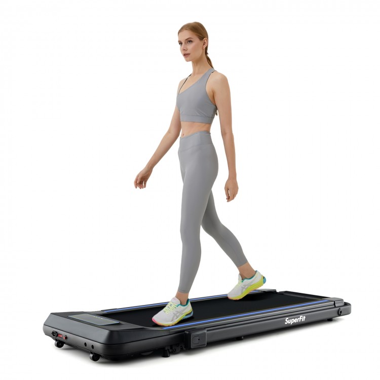 2 in 1 Folding Treadmill with Incline with Remote Control - Gallery View 1 of 11