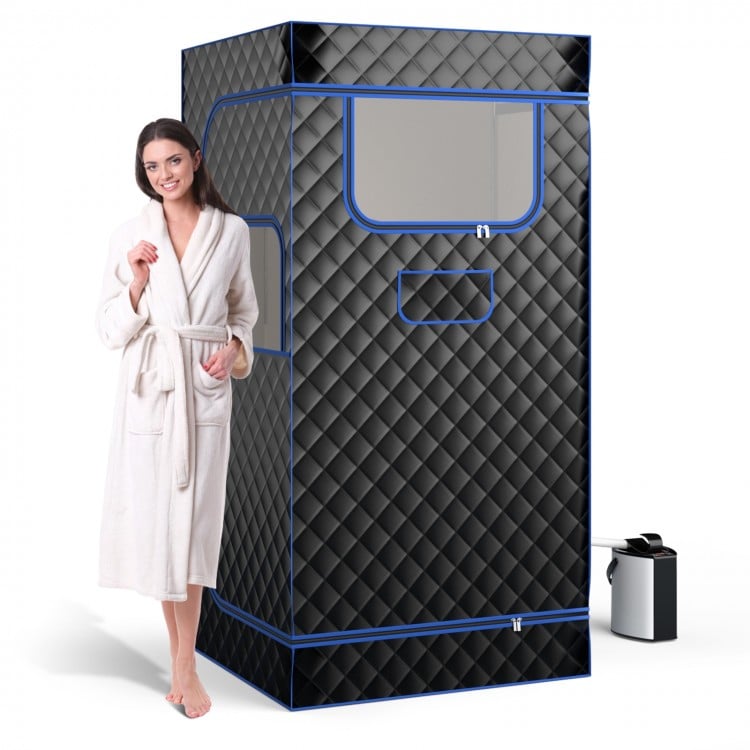 Portable Steam Sauna with 3L Steam Generator and 9-Level Adjustable Temperature - Gallery View 1 of 10