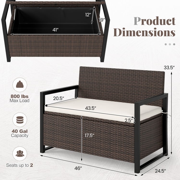 Patio Storage Bench - Gallery View 5 of 10