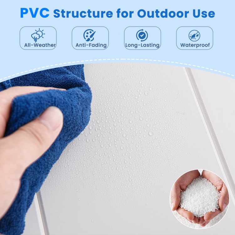 Close-up of PVC structure showcasing waterproof features, ideal for outdoor use as air conditioner fence panels.