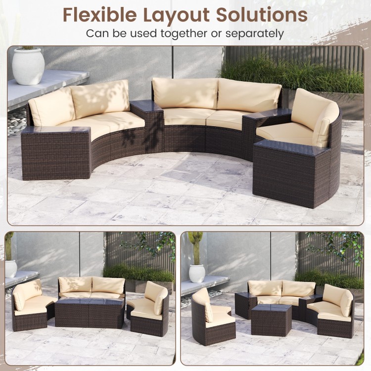 Half Moon Patio Furniturenull
