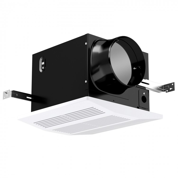 200 CFM bathroom exhaust fan with metal housing and 6-inch duct, designed for effective ventilation in 200 sq. ft.