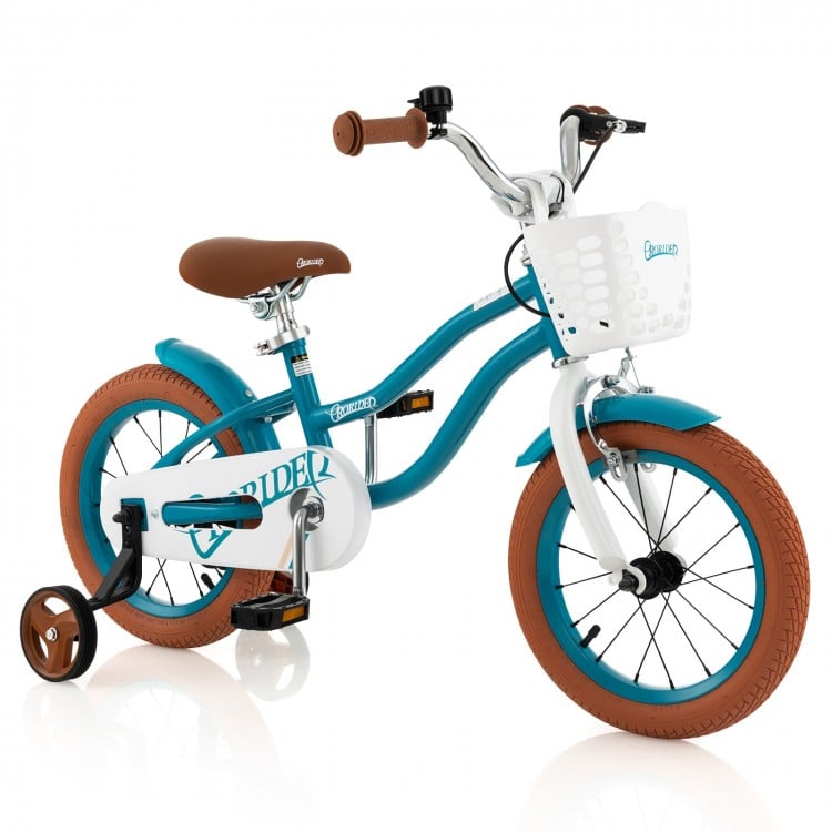 12/14/16/18 Inch Kids Bike Adjustable with Removable Basket Ages 3-8 - Gallery View 1 of 9