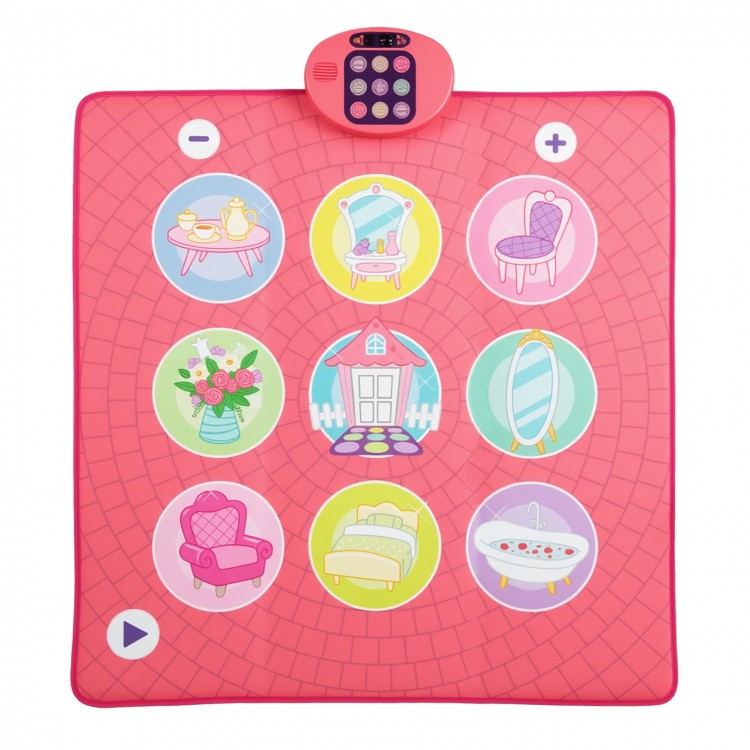 Colorful dance mat for kids featuring 9 piano sounds, 3 modes, and a soft padded surface for safe play.