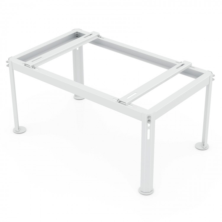 Mini Split Ground Stand for ductless air conditioners, featuring a heavy-duty metal frame and adjustable dimensions for.