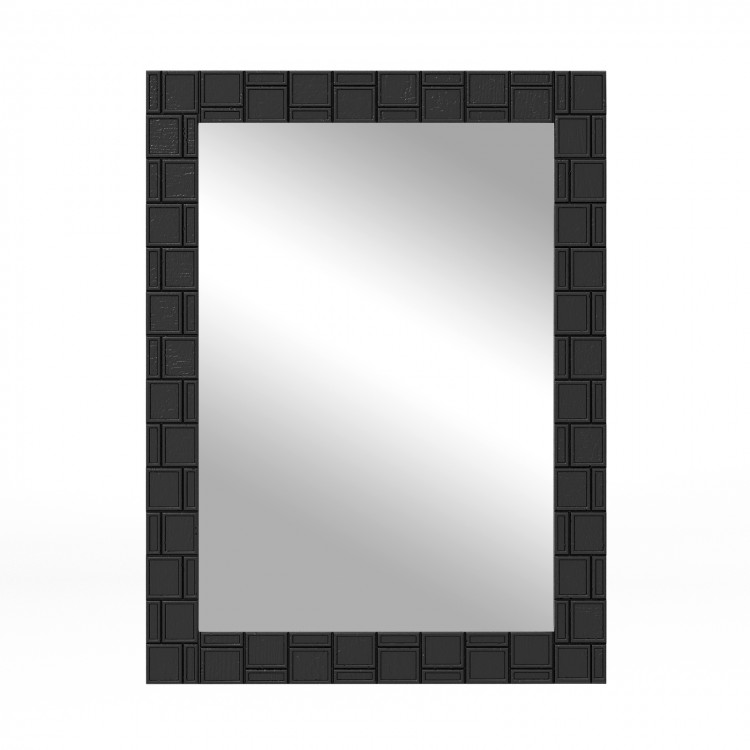 Wood Framed Wall Mirror Rectangle Vanity Mirror for Living Room Entryway - Gallery View 1 of 10