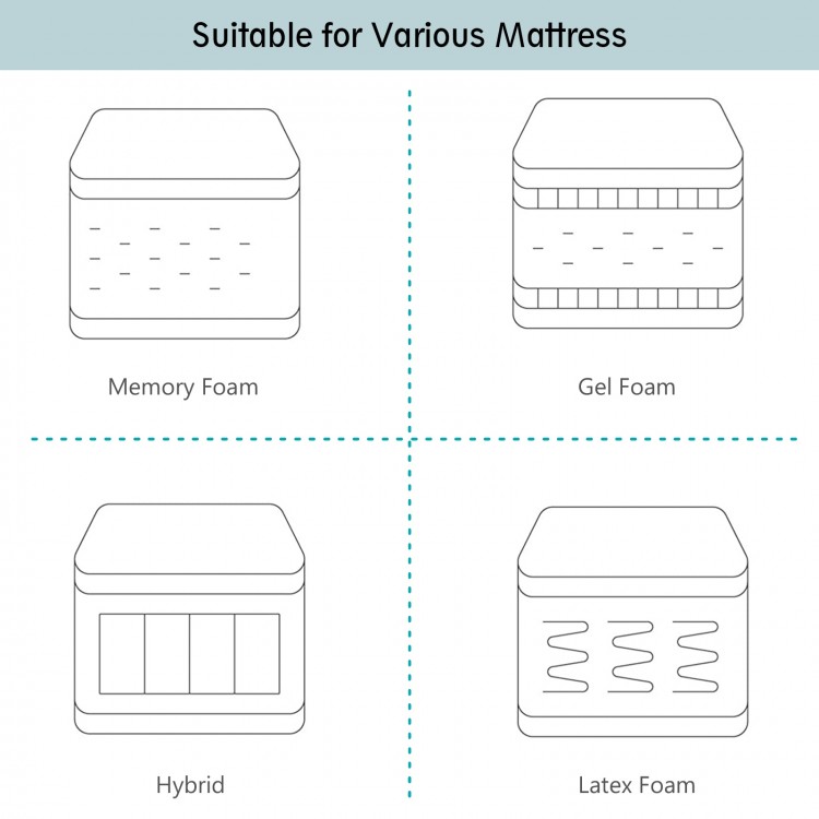 Adjustable electric bed frame with head massage, sturdy steel construction, and dual USB ports for convenience.