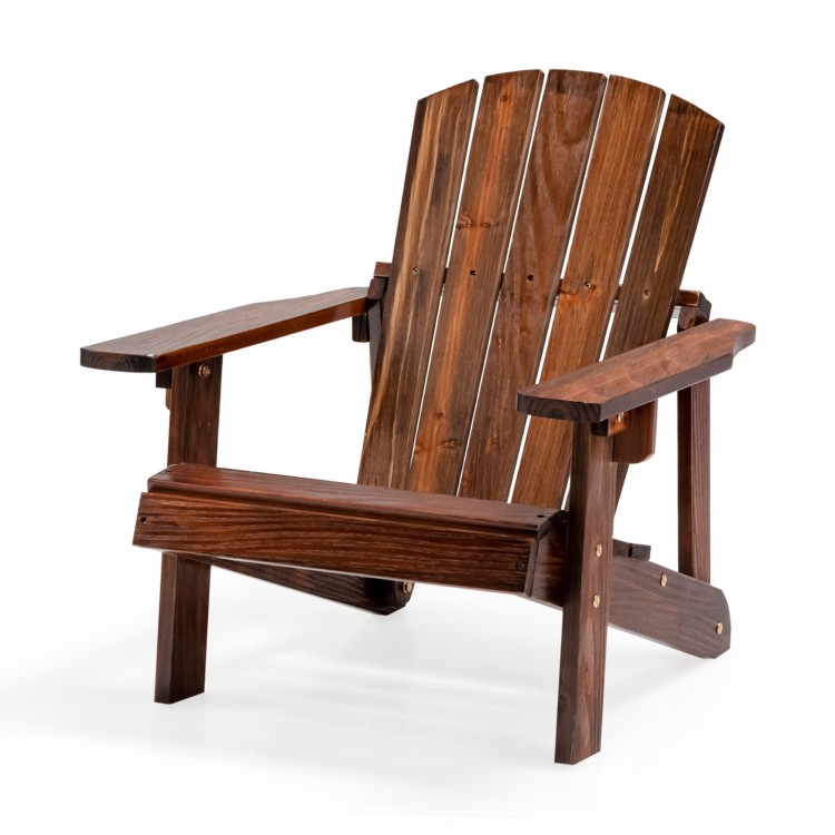 Kid's Adirondack Chair with High Backrest and Arm Rest - Gallery View 1 of 9