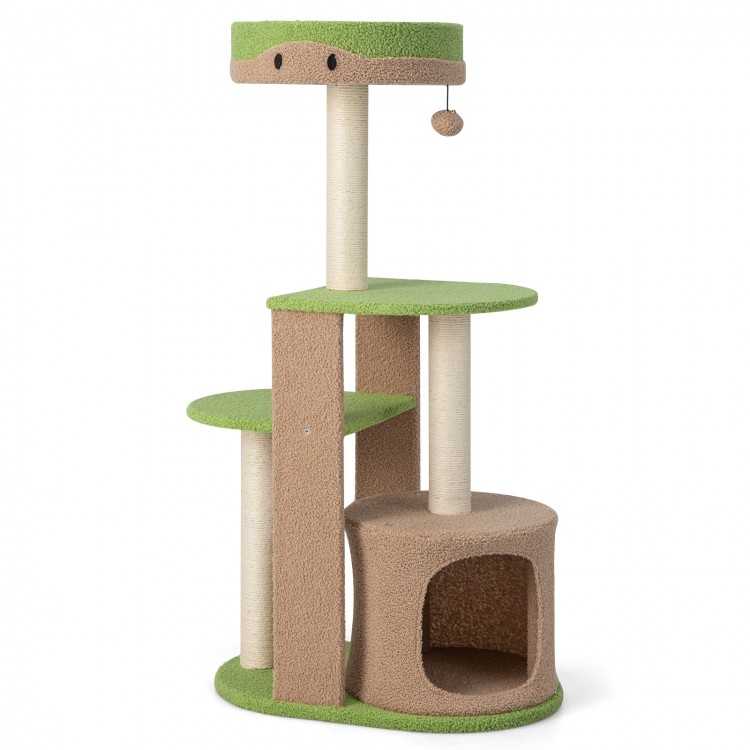 Modern Cat Tree Tower for Indoor Cats with Sisal Scratching Posts - Gallery View 1 of 10