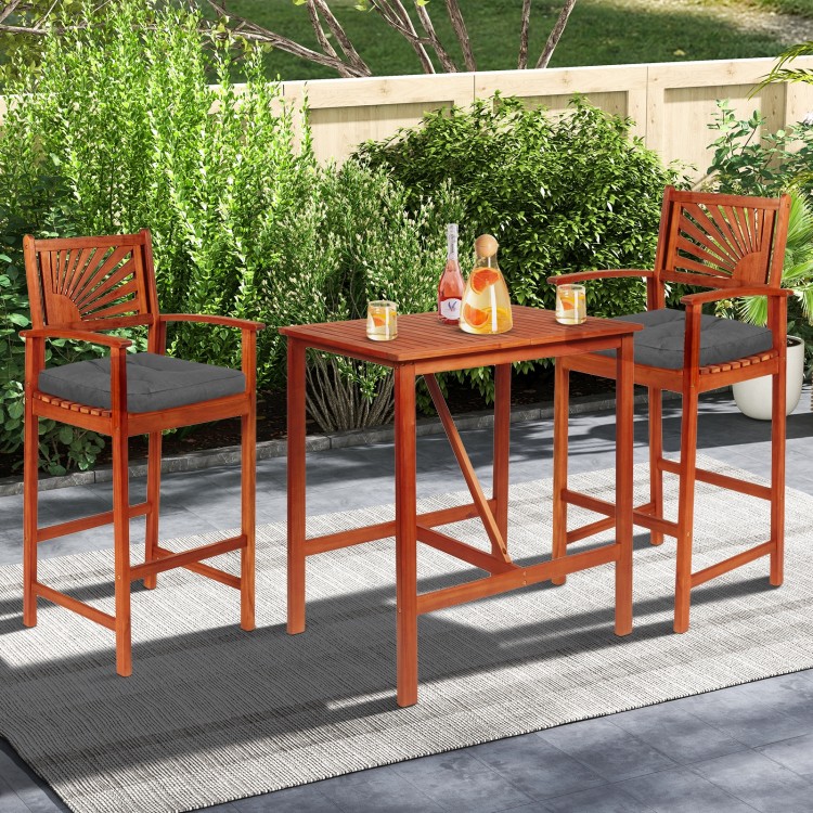 U-shaped gray chair pad with a textured surface, providing comfort and support for dining, patio, or office chairs.
