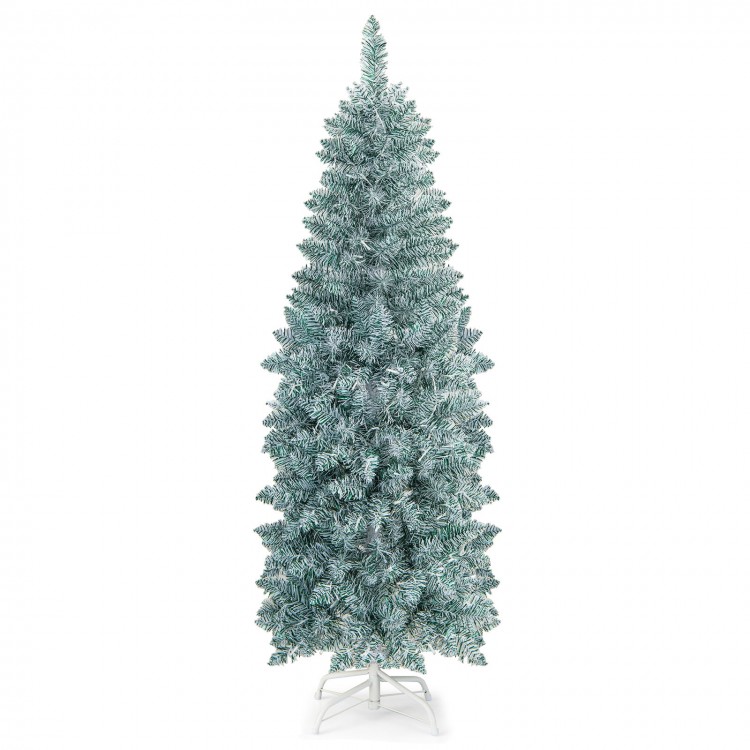 5/6/7 FT Pre-lit Artificial Christmas Tree with Multi-color LED Lights - Gallery View 1 of 10