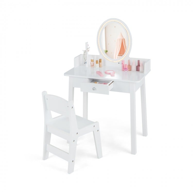 Kids Vanity Set with Lighted Mirror - Gallery View 1 of 10