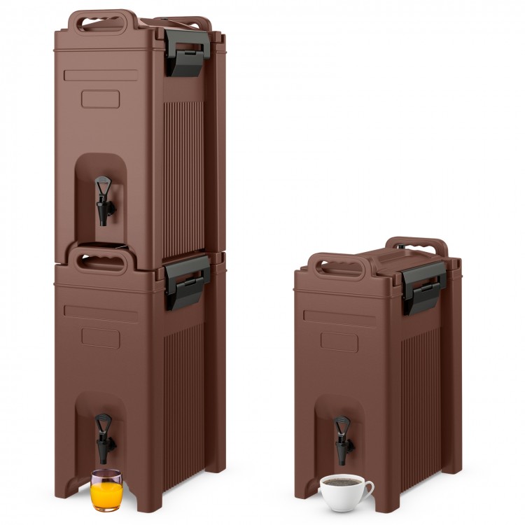 5 Gallon Insulated Beverage Server Dispenser with Handles - Gallery View 4 of 11