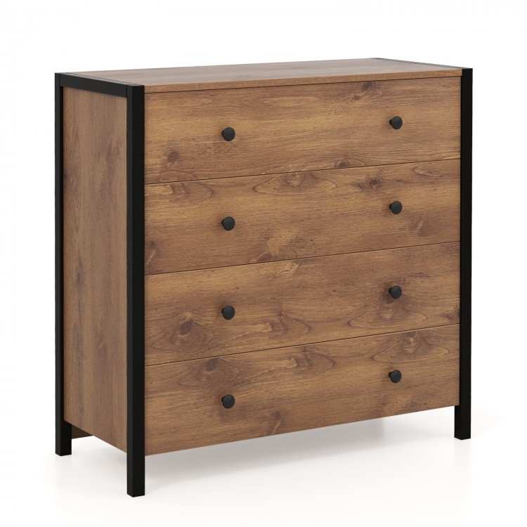 4-Drawer Dresser Modern Wooden Chest of Drawers for Bedroom Living Room - Gallery View 1 of 10