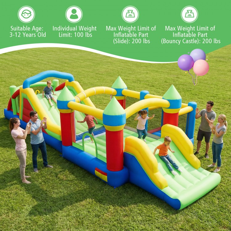 Inflatable Bounce House Blow up Jumping Bouncer with 750W Blowers - Gallery View 8 of 10