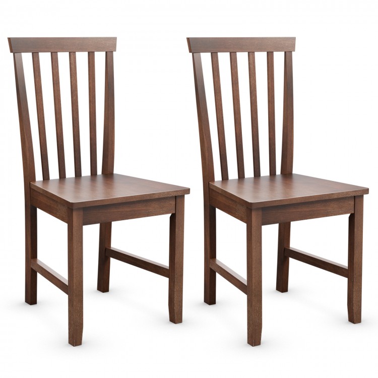 Set of 2 Dining Chairs with Solid Wooden Legs - Gallery View 1 of 10