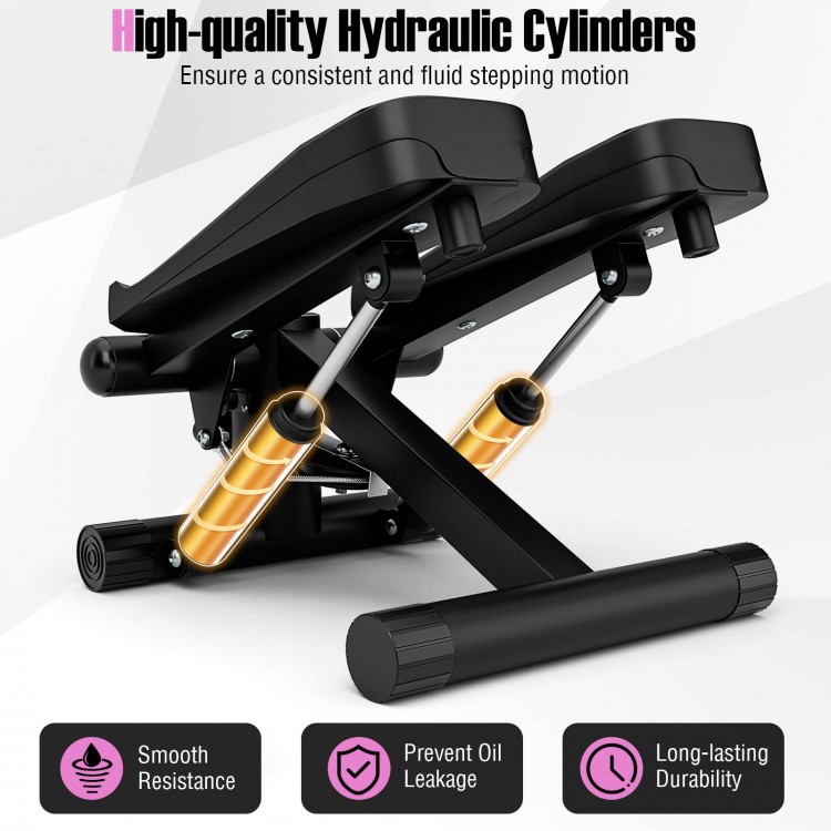High-quality hydraulic cylinders of the mini stepper ensure smooth, consistent stepping motion for effective home.