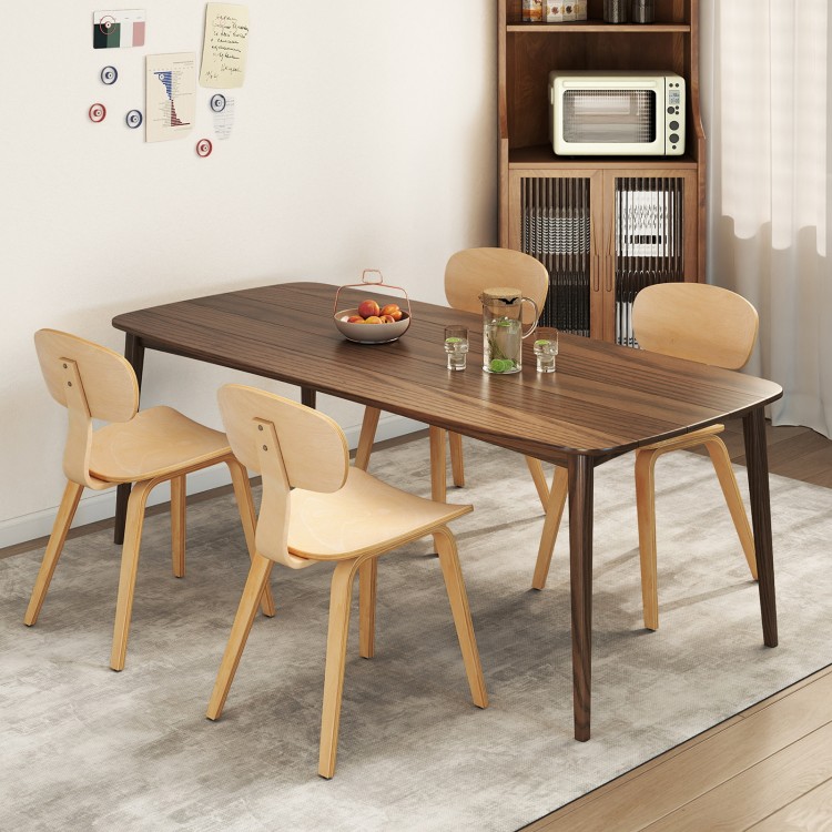 Modern dining chair set of 2 with wide seat and ergonomic backrest, perfect for kitchens and dining rooms.