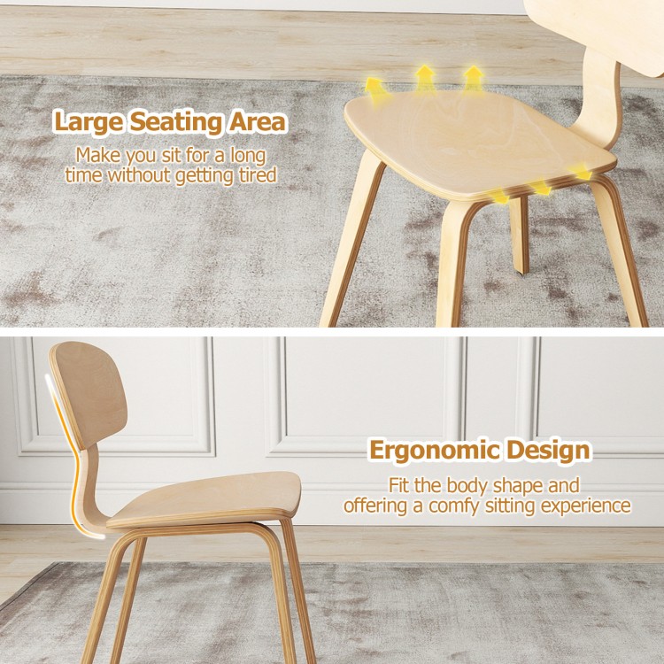 Modern dining chair with a large seating area and ergonomic design, perfect for kitchens and dining rooms.