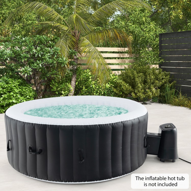 1350W electric heater pump with touch panel and LED display, designed for outdoor use with inflatable hot tubs.