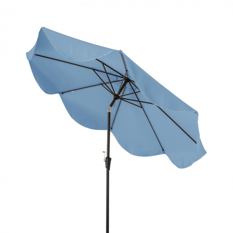 9 FT Patio Umbrella with Crank Handle and Push Button Tilt - Gallery View 1 of 10