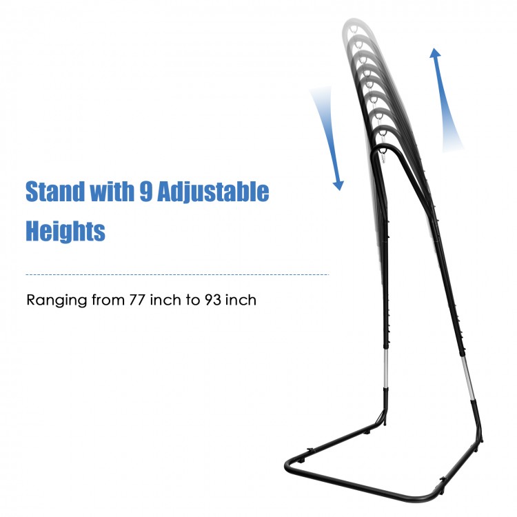 Adjustable Hammock Chair Stand Steel Frame for Outside - Gallery View 10 of 12