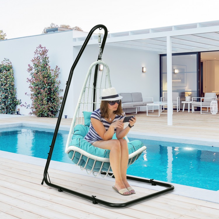 Adjustable Hammock Chair Stand Steel Frame for Outside - Gallery View 2 of 12