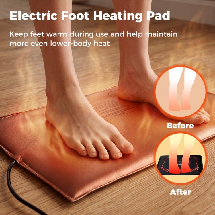 Heated foot pad from the portable far infrared sauna box, designed for full-body comfort and relaxation at home.