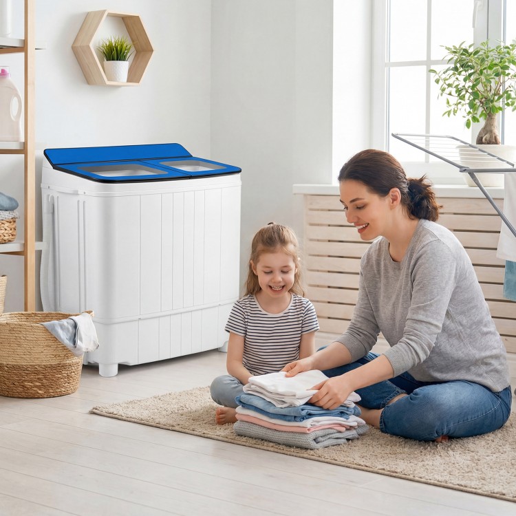 Portable Washing Machine with 18 LBS Washer and 8 LBS Spinner Combo - Gallery View 223 of 335
