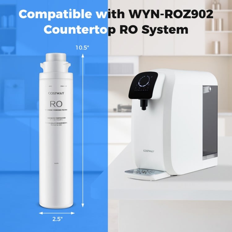 PPC filter replacement for WYN-ROZ902 system, featuring a twist-in design and BPA-free housing for pure water.