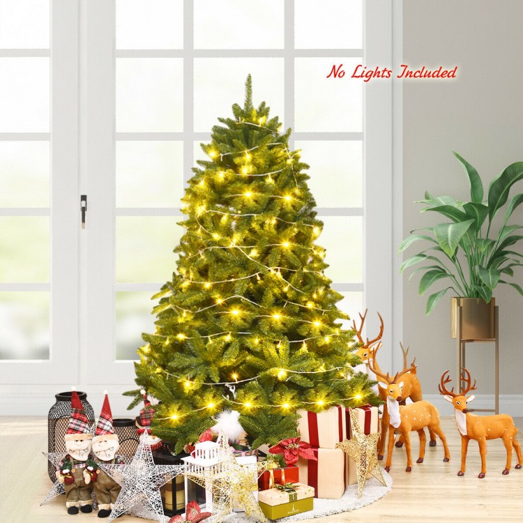 5 Feet Artificial Fir Christmas Tree with 600 Branch Tips - Gallery View 1 of 10