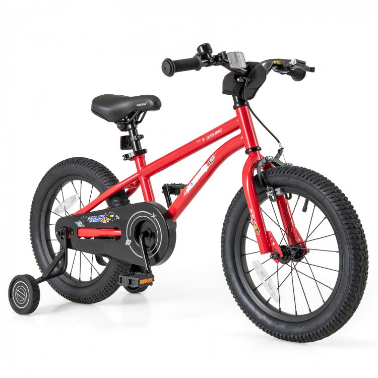 16-Inch Kids Bike Ages 4-7 with Handbrake and Coaster Brake and Bell Ring - Gallery View 1 of 10