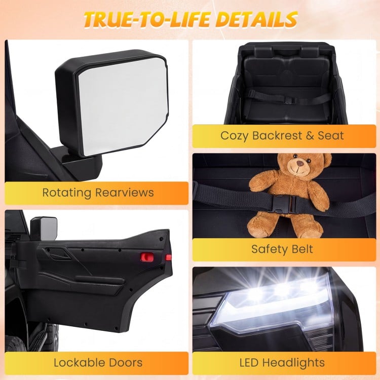 24V Ride on Car 4WD Licensed LEXUS GX550 Electric Vehicle with Remote for Boys Girls Aged 3+ - Gallery View 10 of 10
