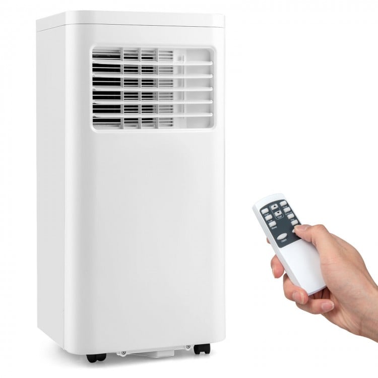 8000 BTU Portable Air Conditioner 3-in-1 AC Unit with Cool Dehum Fan Sleep Mode-WhiteCostway Gallery View 3 of 12
