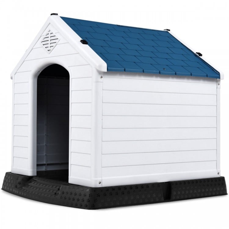 Plastic Dog House with Ventilation System and Fastening Device - Gallery View 1 of 11